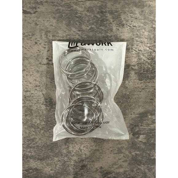 Set of 20, 2 Inch Large Open Key Rings,Key Chain Ring for Keychain and Crafts - Picture 4 of 4